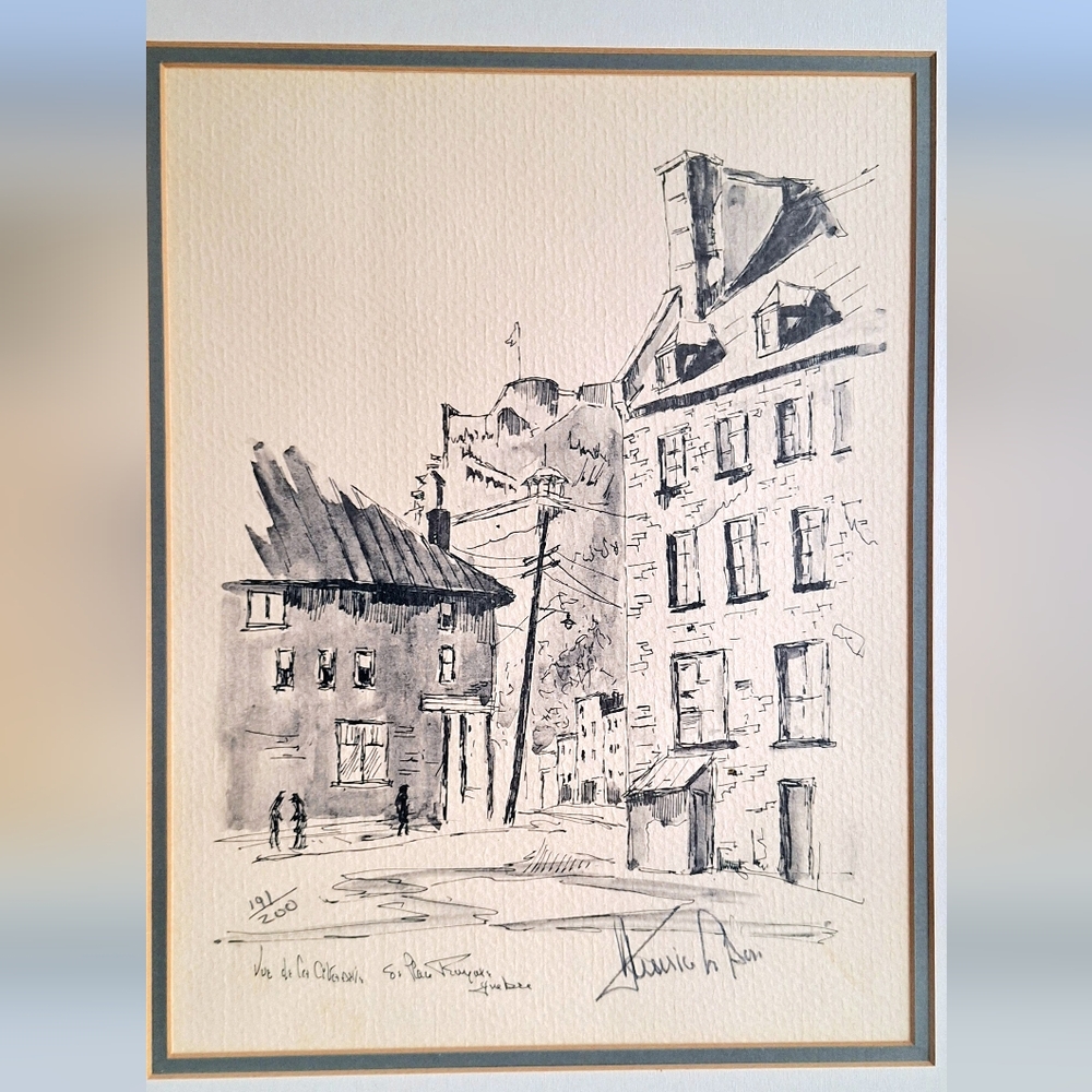Maurice LeBon Graphite lithograph. Numbered and signed in lead. On grained paper